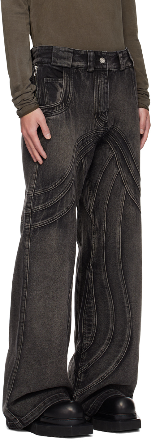 NO/FAITH Washed Wide-leg Denimデニムパンツ S NO/FAITH Washed Wide-leg Denimデニムパンツ S