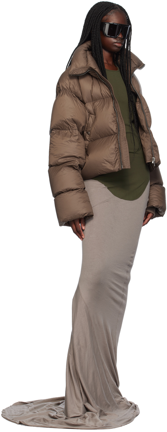 関税負担なし◆RICK OWENS◆TURTLE ダウンジャケット ブラウン Rick Owens Brown Porterville Turtle Down Jacket - Coats