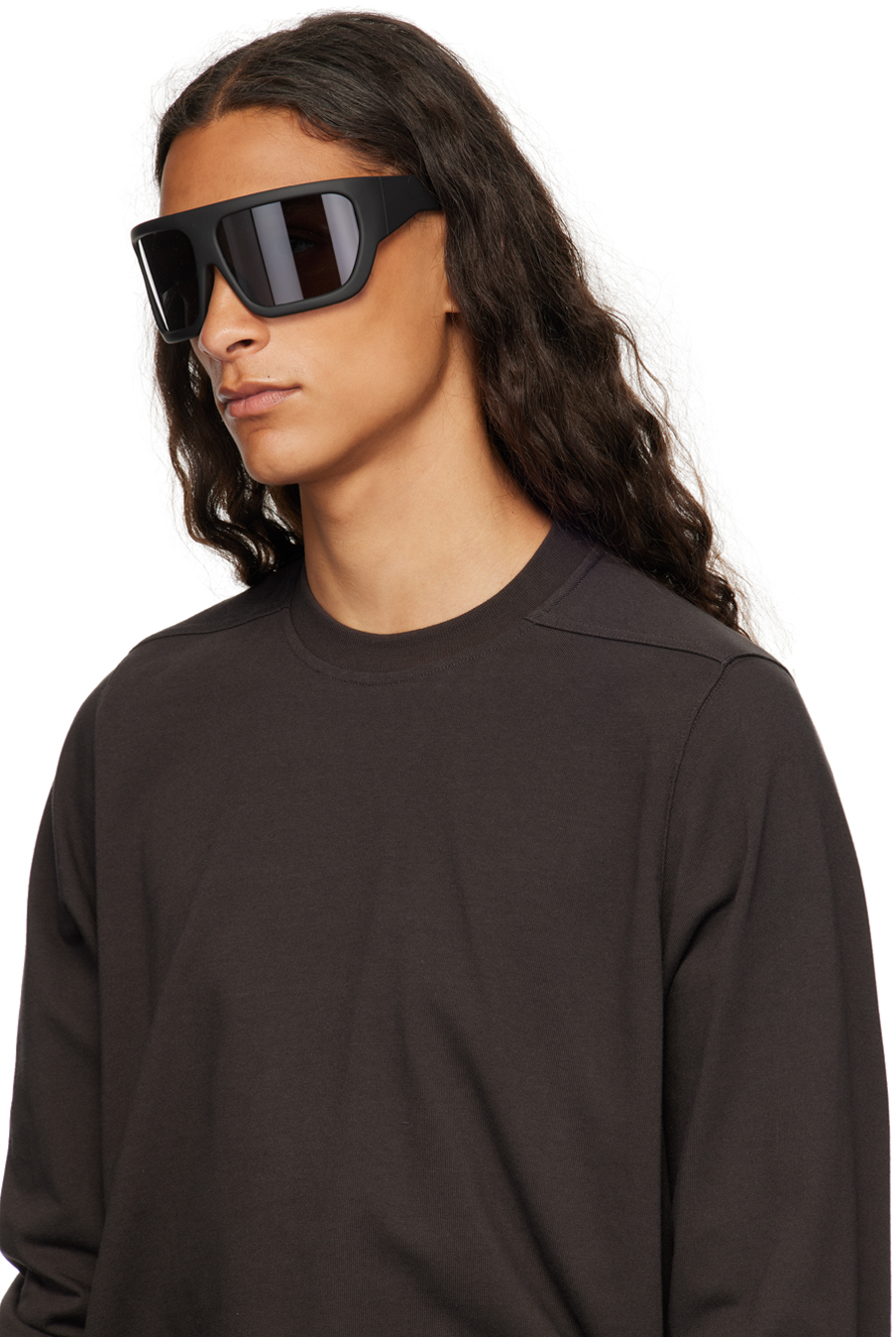 【関税込み】Rick Owens ブラック Porterville Davis サングラス Rick Owens Black Porterville Davis Sunglasses - Accessories