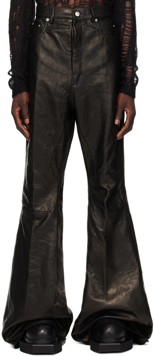 【Rick Owens】ブラック Porterville Bolan ジーンズ Rick Owens DRKSHDW Black Porterville Bolan Bootcut Jeans