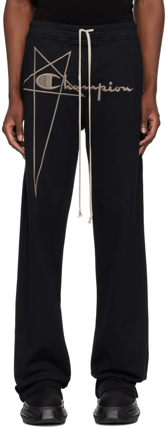 nm-2282.Rick Owens×Champion Track Pants x Champion® nylon sweatpants in black - Rick Owens | Mytheresa