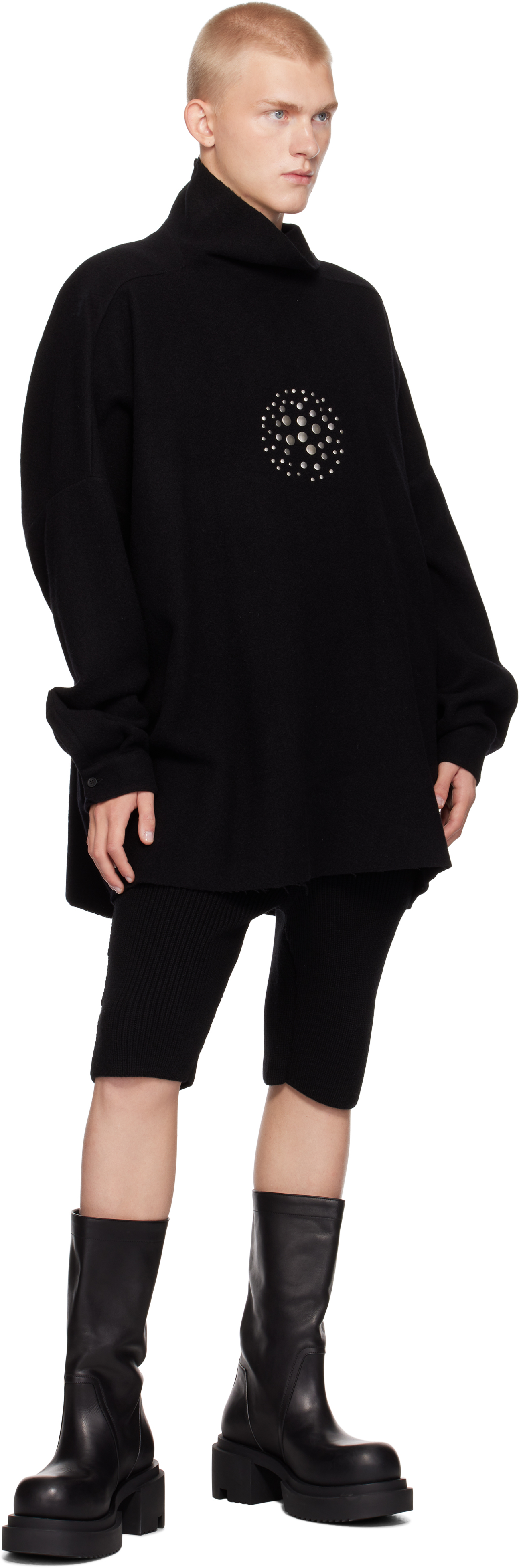 GQ3478◇rick owens : ハイネック ノースリーブカットソー◇ GQ3478◇rick owens : ハイネック ノースリーブカットソー◇ GQ3478