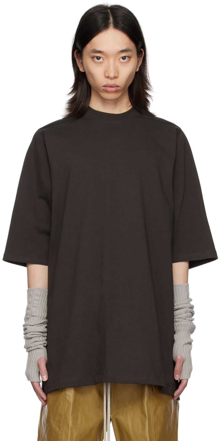 【関税込み】Rick Owens グレー Porterville Jumbo Tシャツ Rick Owens Gray Porterville Jumbo T-Shirt - T-Shirts