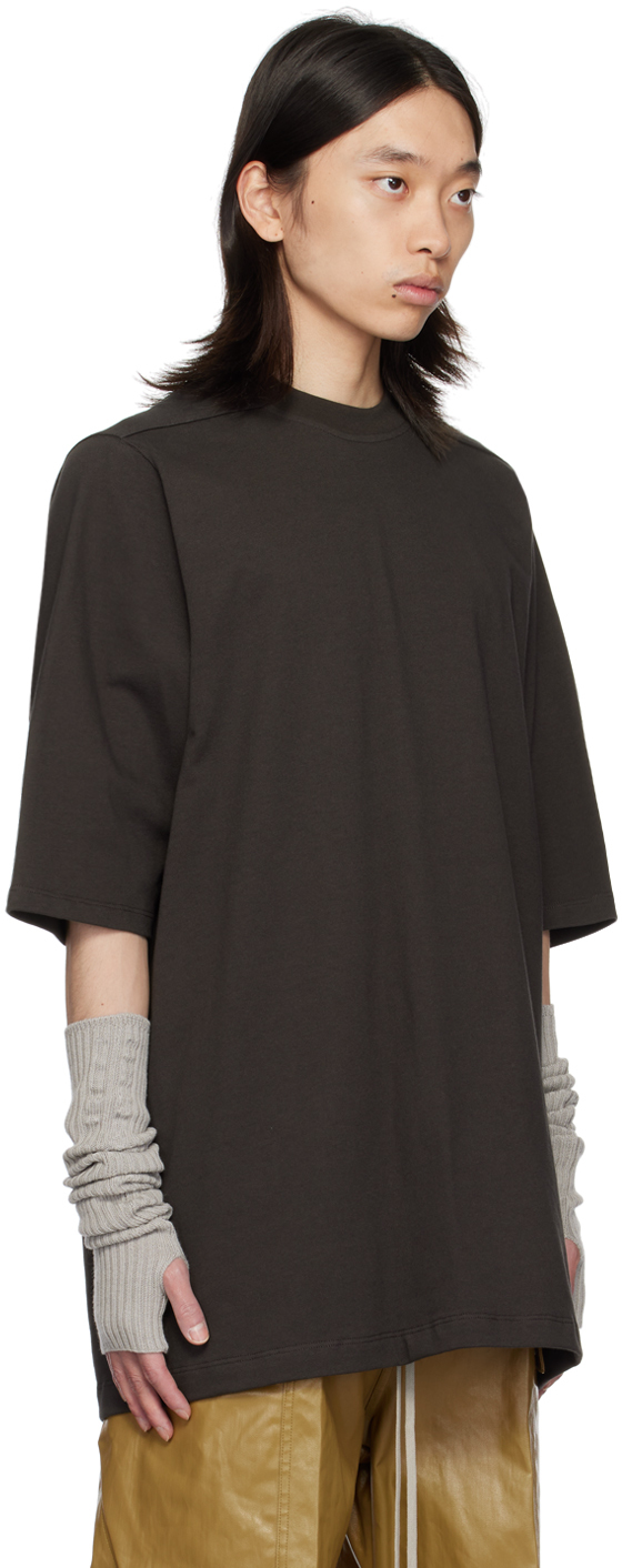 【関税込み】Rick Owens グレー Porterville Jumbo SS Tシャツ Rick Owens Gray Porterville Jumbo T-Shirt - T-Shirts
