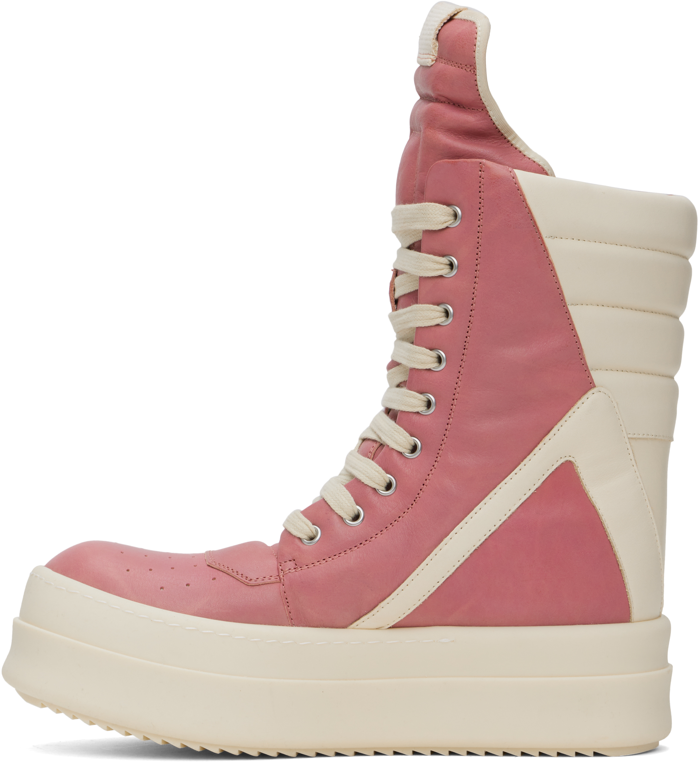 Shop Pink & Off-White Porterville Mega Geobasket Sneakers on Sale