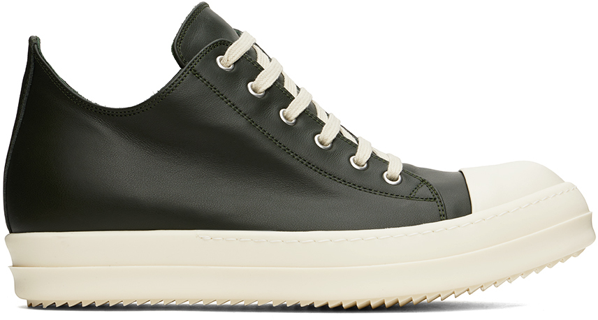 Rick Owens グリーン Porterville レザー スニーカー ハイカット Rick Owensのグリーン Porterville スニーカーがセール中