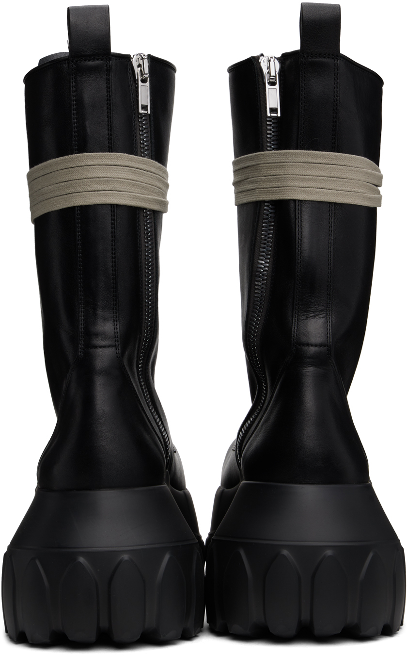 【Rick Owens】ブラック Porterville Army Tractor ブーツ Rick Owens Black Porterville Army Mega Tractor Boots - Shoes