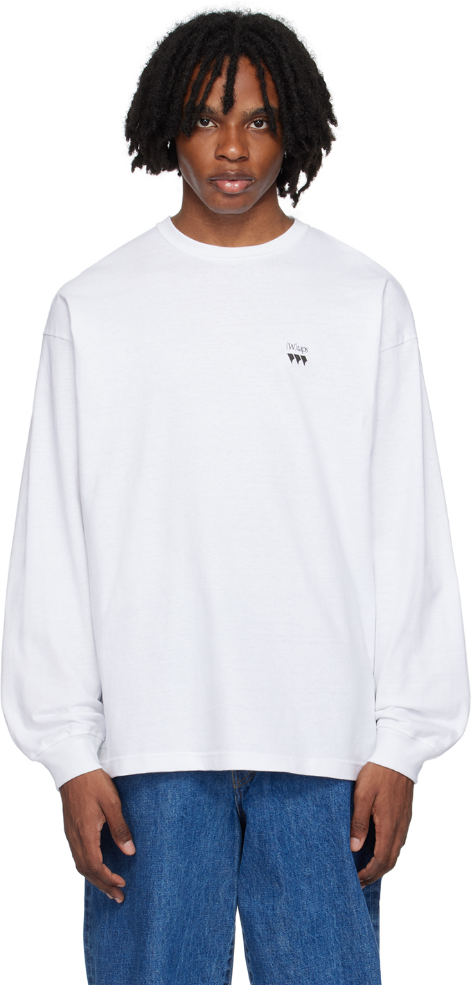 トップス WTAPS 23SS VISUAL UPARMORED LS 02 white WTAPS 新品 ダブルタップス VISUAL UPARMORED TEE Tシャツ WHITE