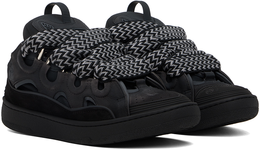 Lanvin SSENSE Exclusive Black Curb Sneakers - Casual Shoes