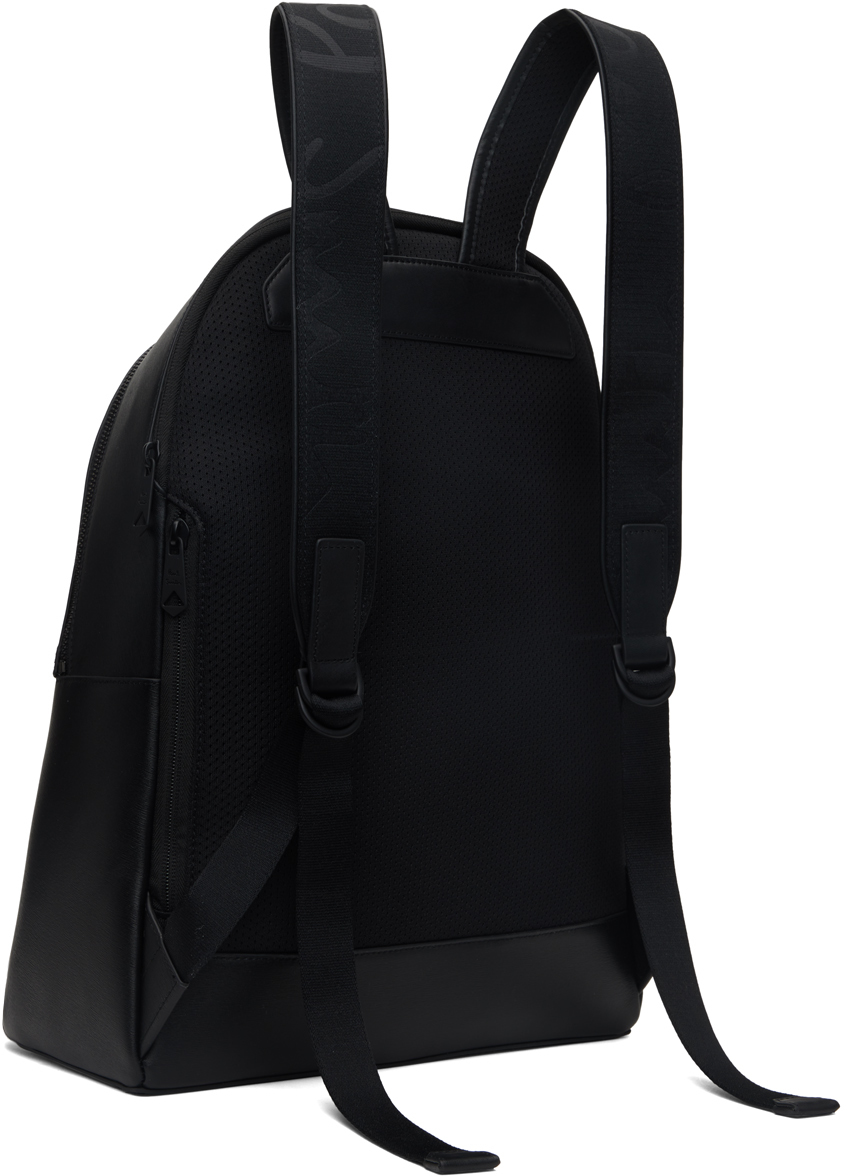 Black Embossed Leather Backpack – On Sale Now with Up to 47% Off