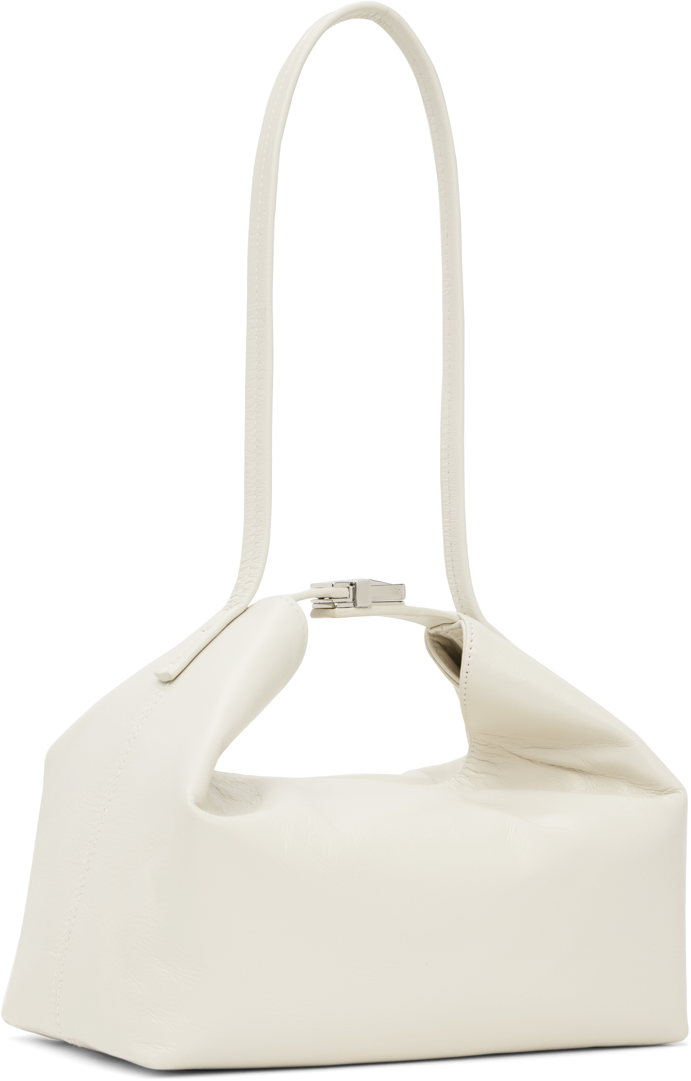 by FAR Off-White Bea Creased Leather Bag - Shoulder Bags