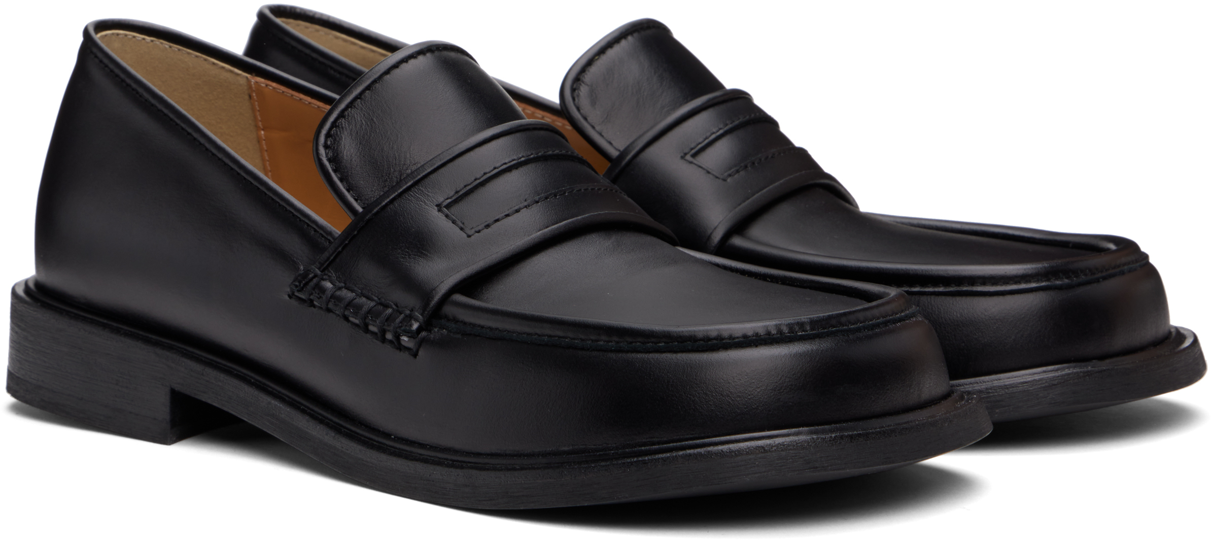 NO IDEA Black Wide Dough Loafers - Business Casual Shoes  display picture 1
