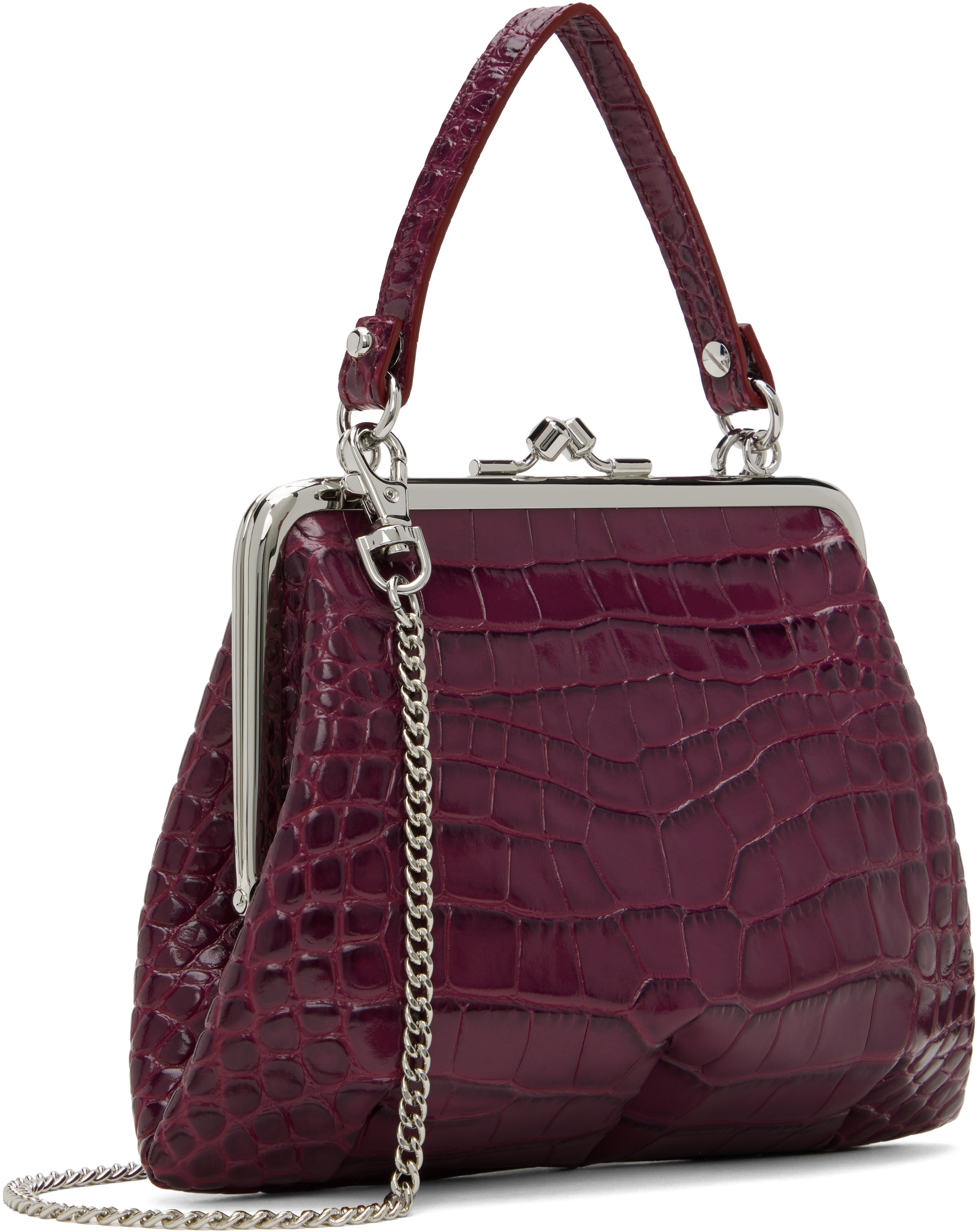 ★Vivienne Westwood★ Granny Frame Pulse Tote Bag Black 4B01 Granny Frame leather tote bag in black - Vivienne Westwood