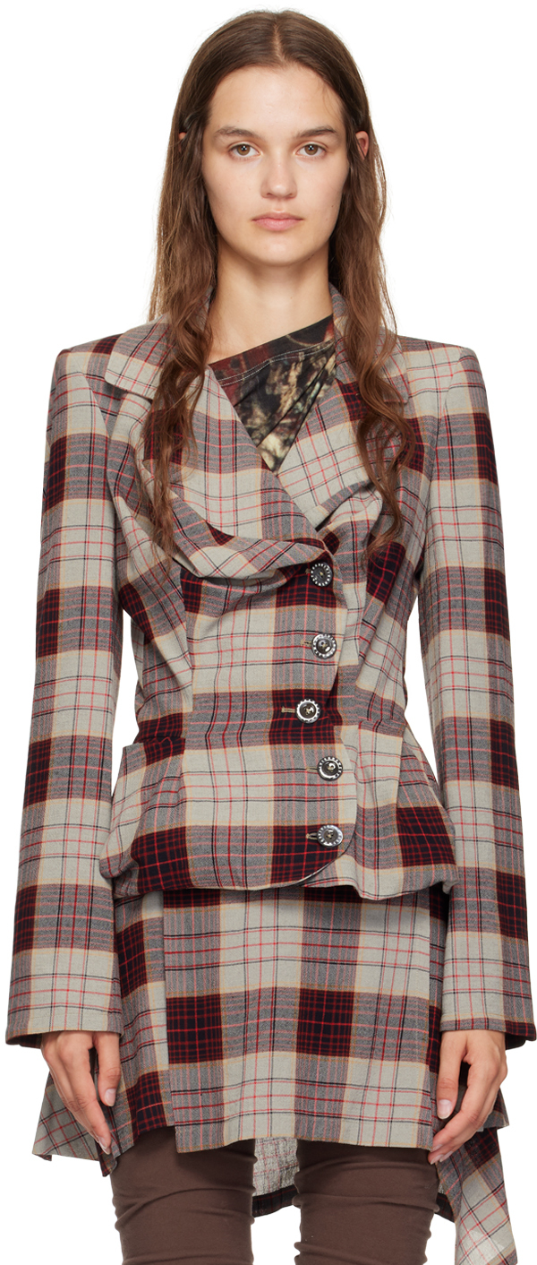 ☆Vivienne Westwood☆DRUNKEN TAILORED ジャケット Vivienne Westwood Drunken Tailored Jacket | italist, ALWAYS