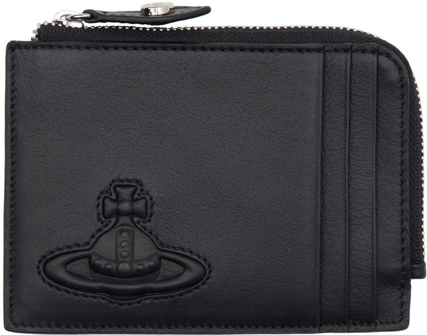◆Vivienne Westwood◆ Zipper Card Holder Black 5402000HWS000 Vivienne Westwood Black Zip Card Holder Vivienne Westwood