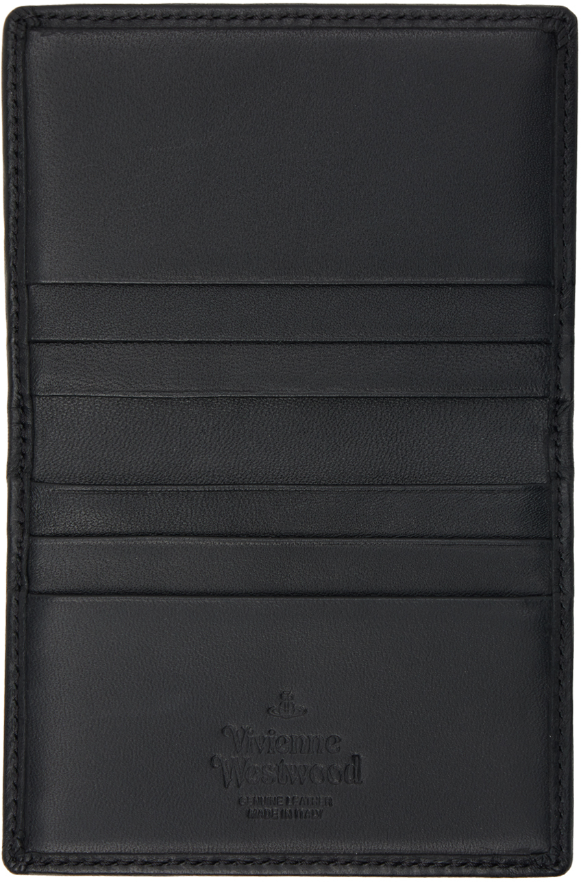 【VIVIENNE WESTWOOD】Washed Leather Flat Card Holder Black 25637422_55716746_600.jpg