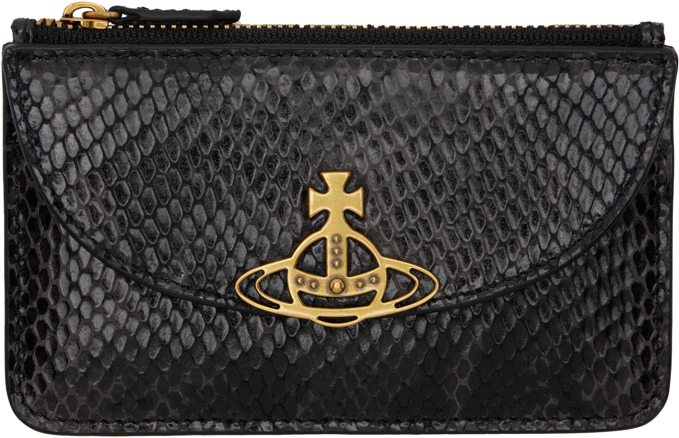 Vivienne Westwood Black Half Moon Card Holder - Bags