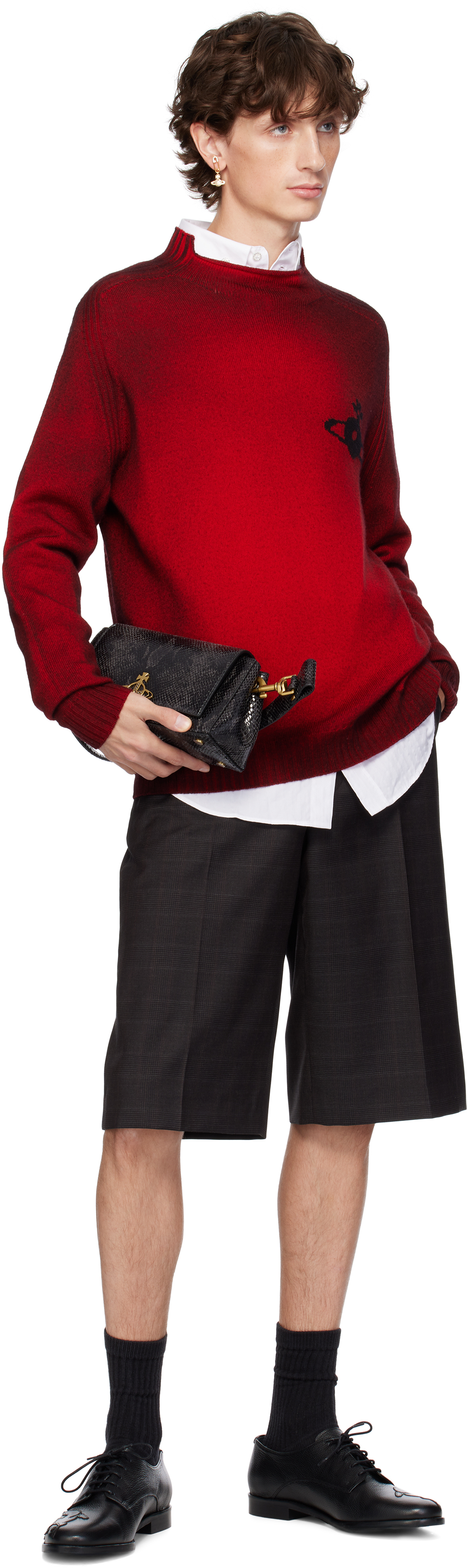 バッグ・カバンその他 Vivienne Westwood Medium black smooth shoulder bag Hazel Vivienne Westwood Medium Hazel Shoulder Bag | Black | FARFETCH