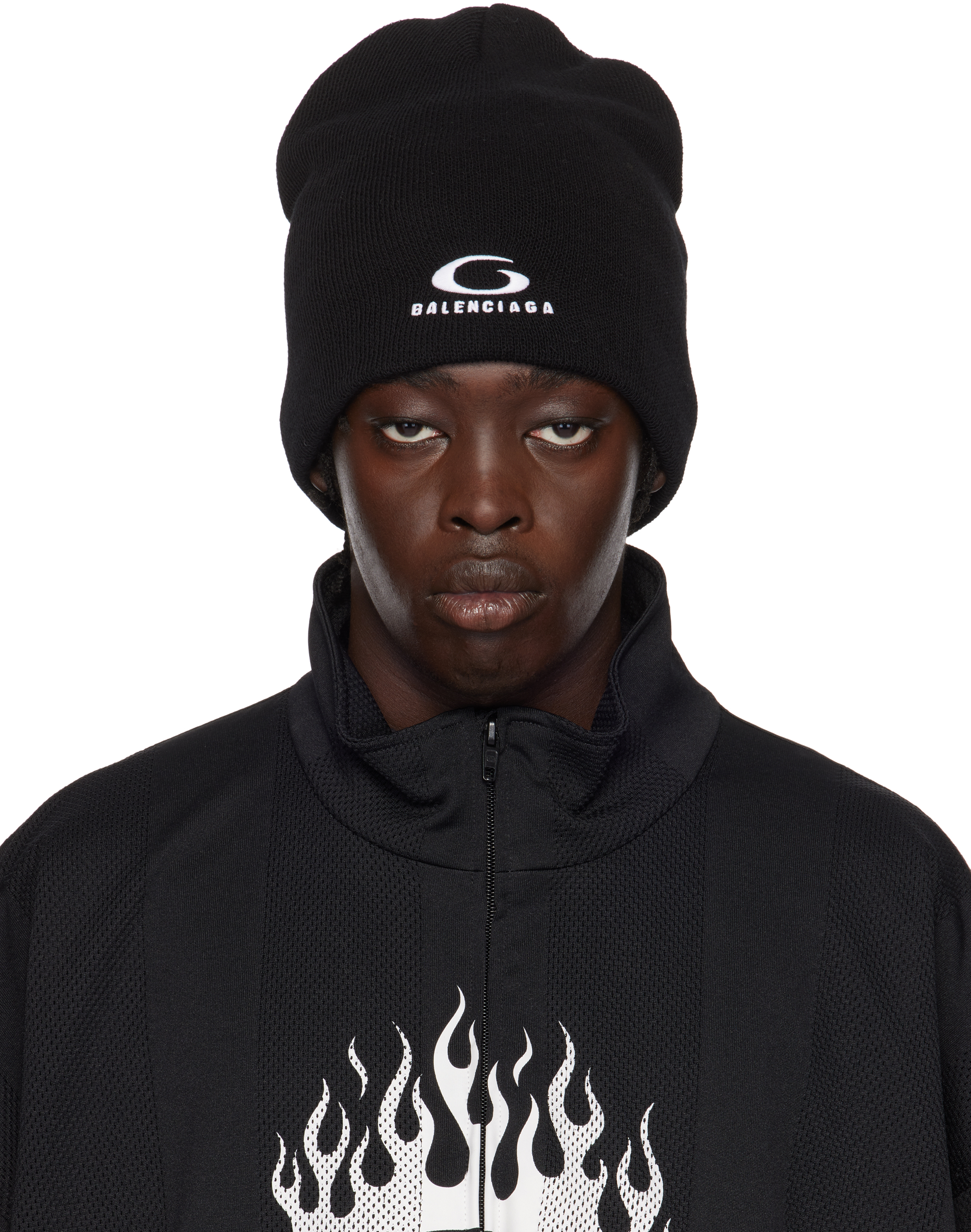 Balenciaga Black Loop Sports Icon Beanie - Hats - Compare Prices