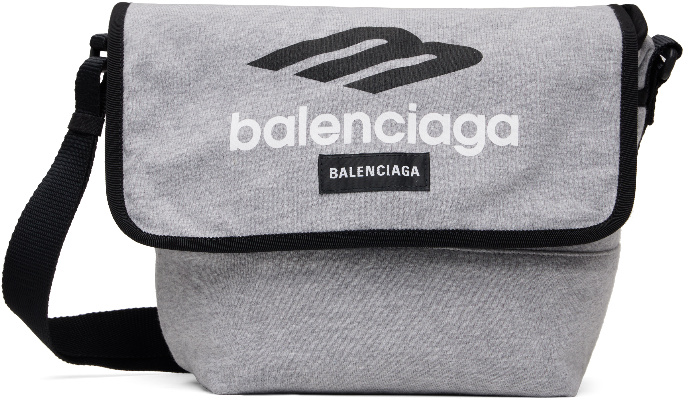 【BALENCIAGA】EXPLORER スモール メッセンジャーバッグ Balenciaga Gray Explorer Small Messenger Bag - Crossbody