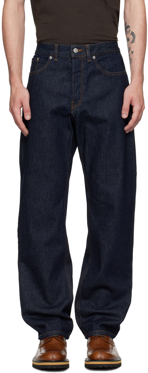 Dries Van Noten Indigo Straight-Leg Jeans - Pants - Free