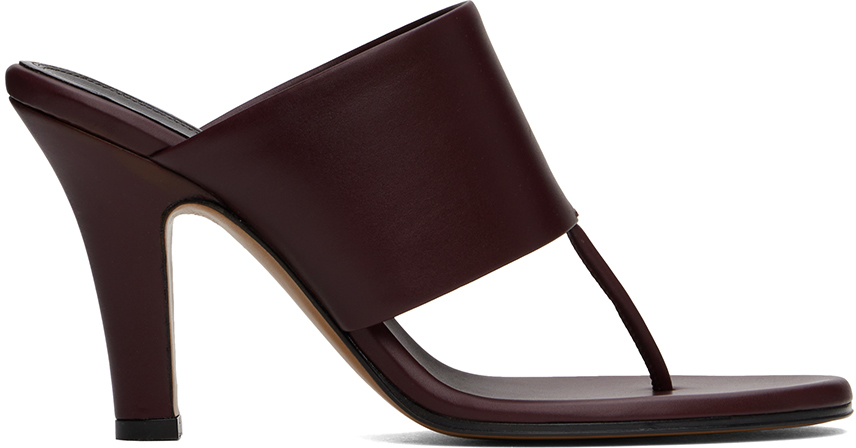 【関税込み】The Row バーガンディ Signum ヒールサンダル The Row Burgundy Signum Heeled Sandals - Shoes - Compare