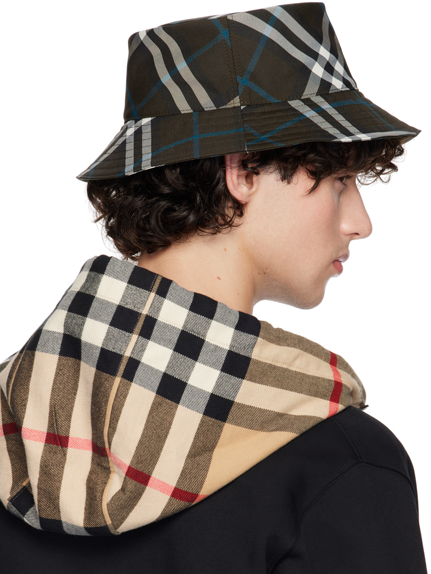 Shop Brown Check Bucket Hat on Sale at BeyondStyle – Get 10% Off