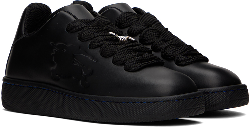 Shop Black Leather Box Sneakers on Sale at BeyondStyle – Get