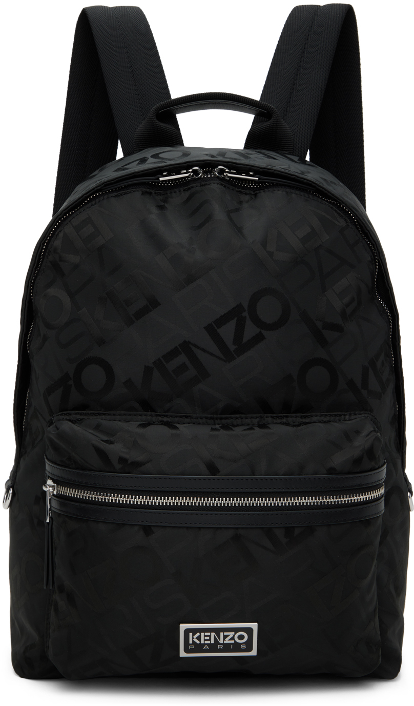 Kenzo Black Kenzo Paris 'KENZOGRAM' Backpack - Backpacks