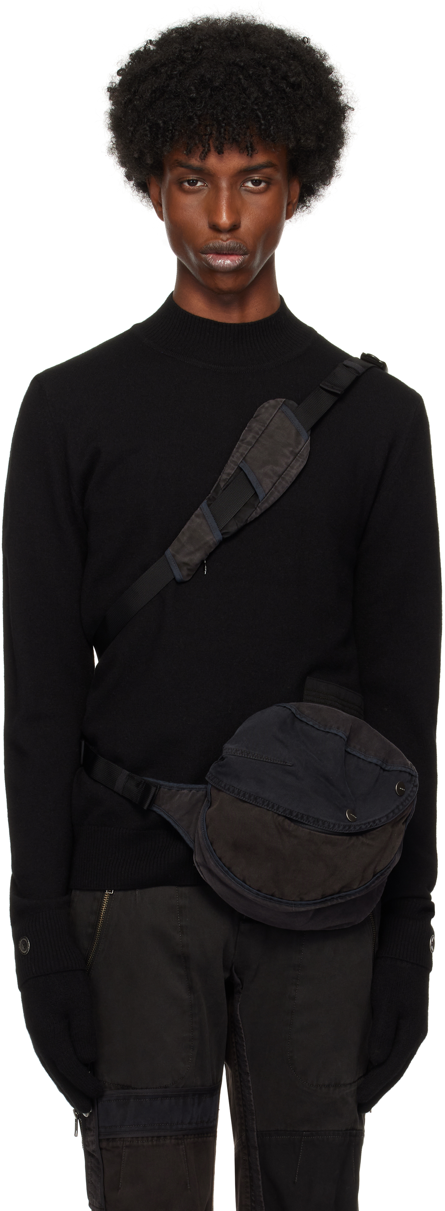 Black Patchwork Sling Bag – On Sale Now with Up to 61% Off