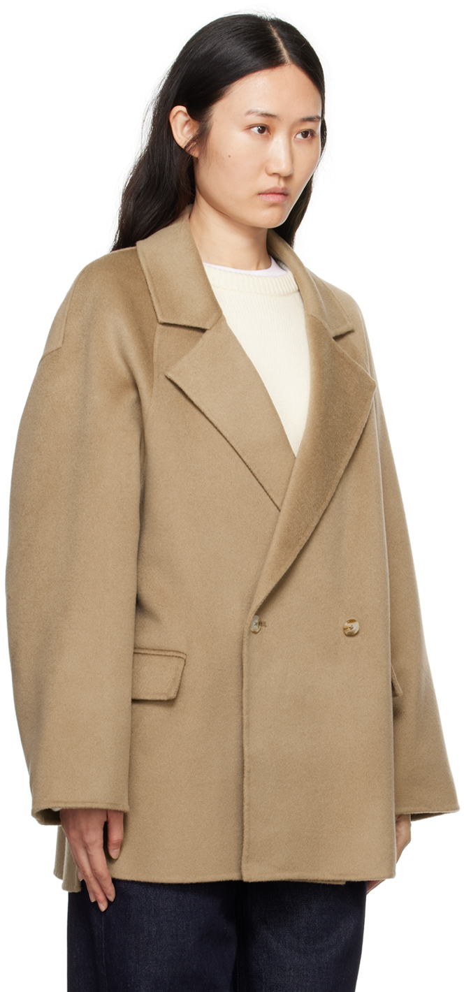 コート LOULOU GARY IVORY Coats STUDIO White Loulou Studio Short Boxy Coat Ivory