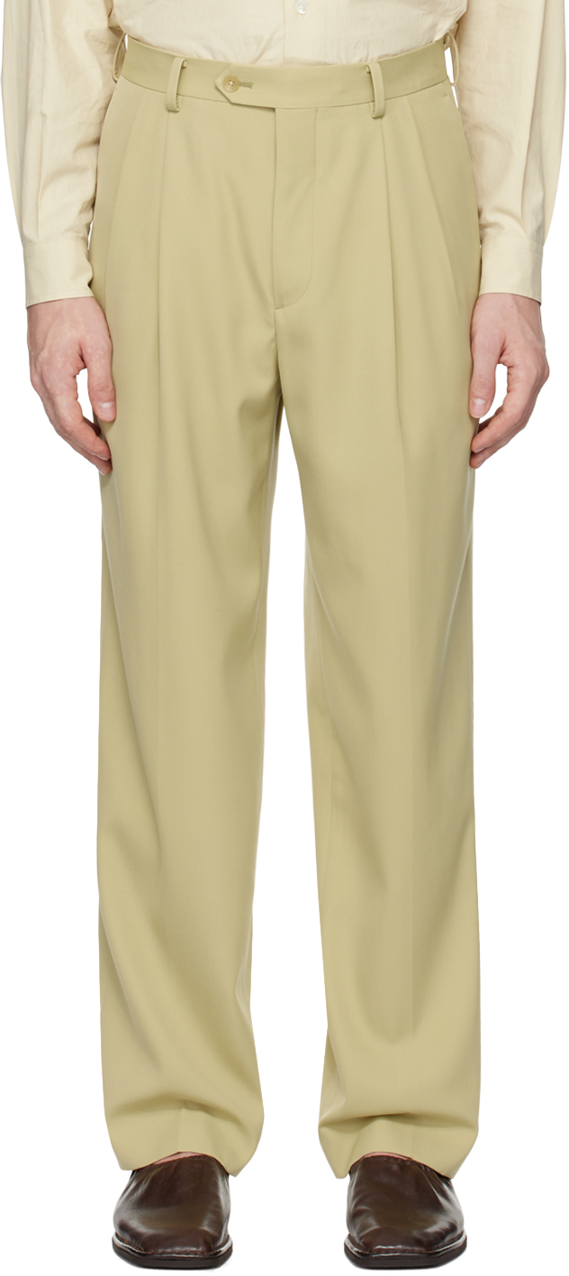 【AURALEE】WOOL HAIRLINE TWEED CARGO PANTS WOOL HAIRLINE LIGHT TWEED OVER PANTS (A22AP02DT) | AURALEE