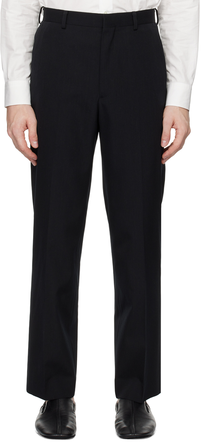 スーツ AURALEE WOOL MAX GABARDINE SLACKS Auralee Light Wool Max Gabardine Slacks Top Black – Neighbour