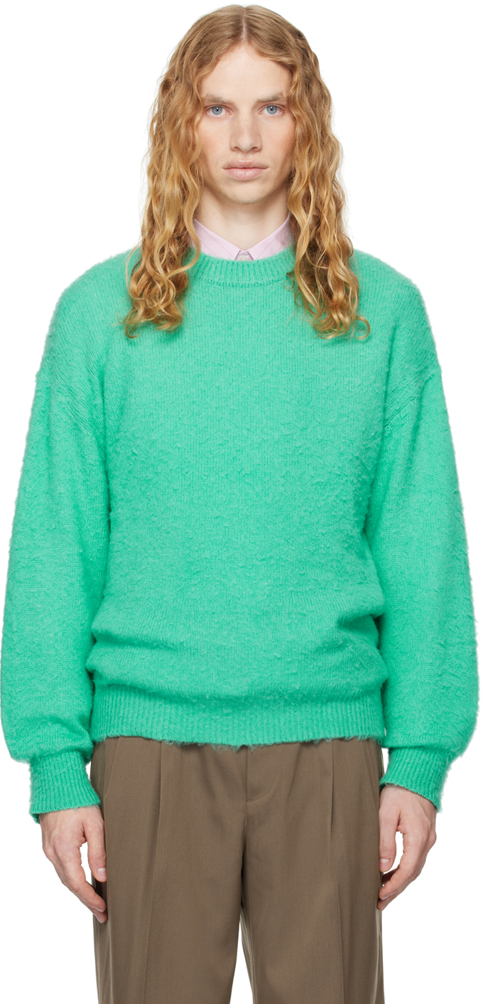 AURALEE BRUSHED WOOL CASHMERE SILK KNIT P/O A24AP02WK