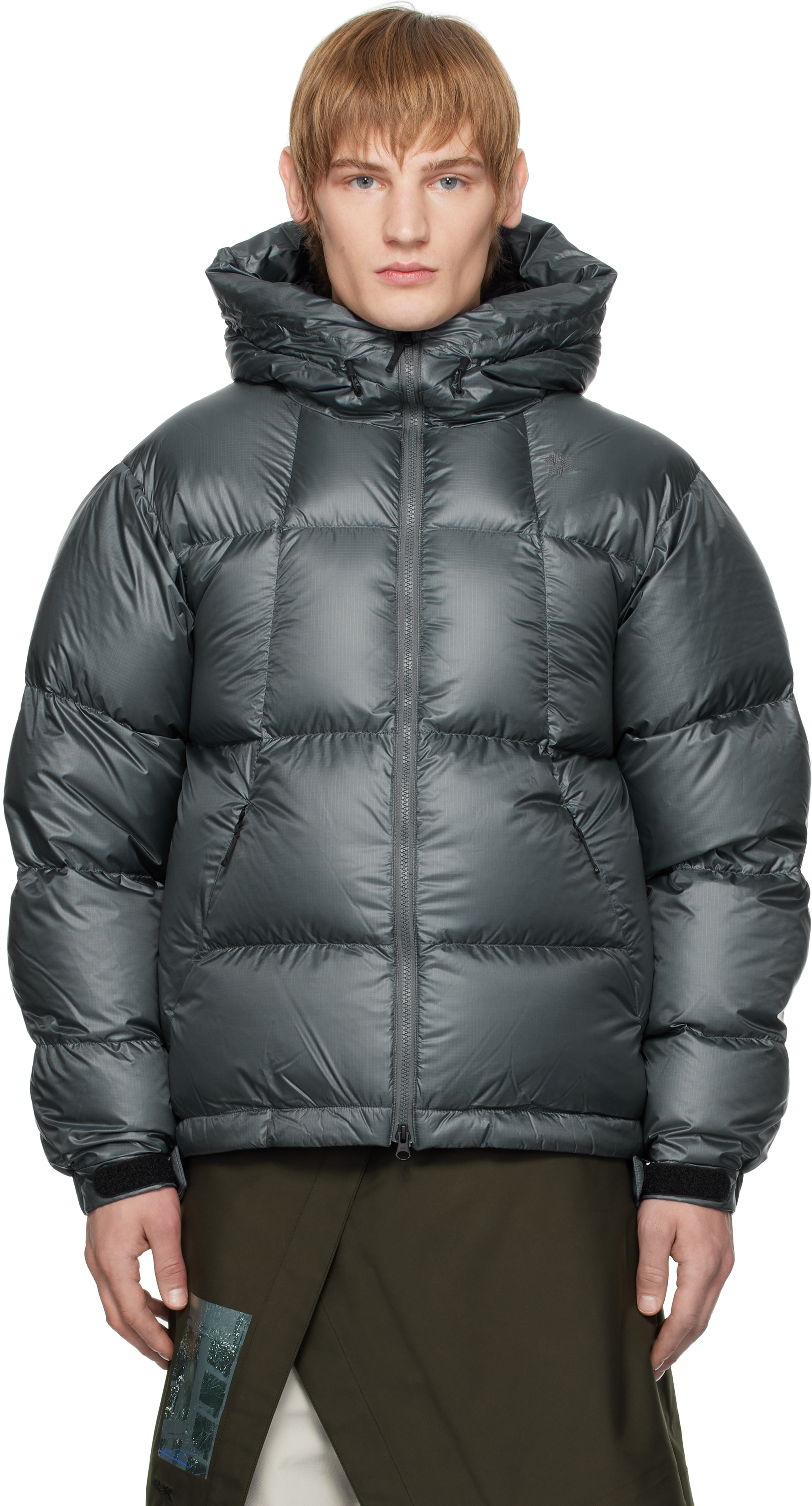 ジャケット・アウター Goldwin PERTEX QUANTUM DOWN VEST / GRAY1 Goldwin Gray Pertex Quantum Down Jacket Goldwin