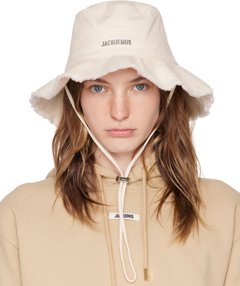 JACQUEMUS Les Classiques オフホワイト  ハット Jacquemus Off-White Les Classiques 'Le bob Artichaut' Bucket
