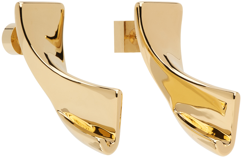 Jacquemus Gold Les Classiques 'Les boucles J' Earrings