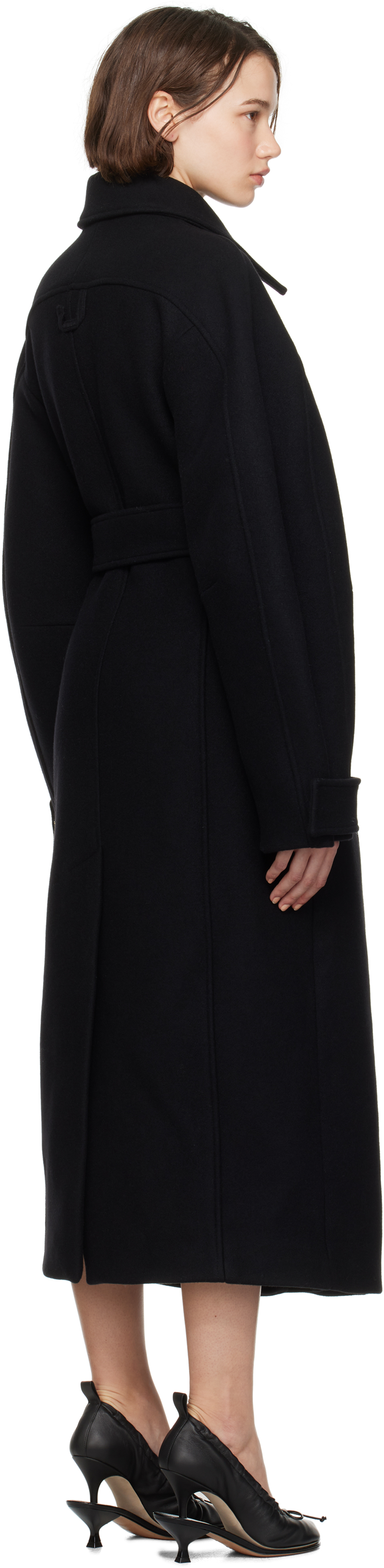トレンチコート JACQUEMUS Women Trench Coats 24H243CO0771614990 Black JACQUEMUS Women Trench Coats 24H243CO0771614990 Black