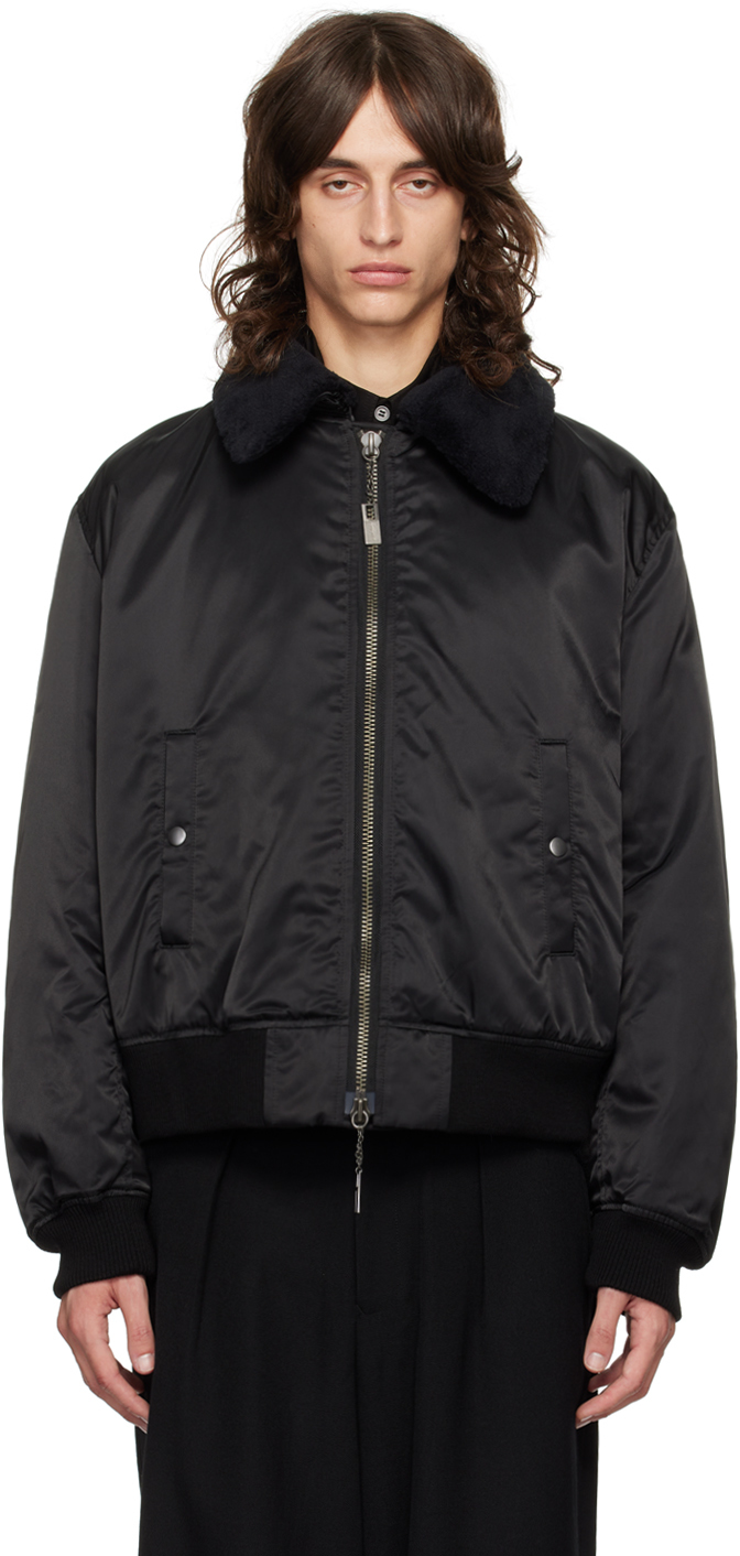 ジャケット・アウター S'YTE FLIGHT JACKET YOHJI YAMAMOTO YOHJI YAMAMOTO Black I-Ny Flight Bomber Jacket - Jackets