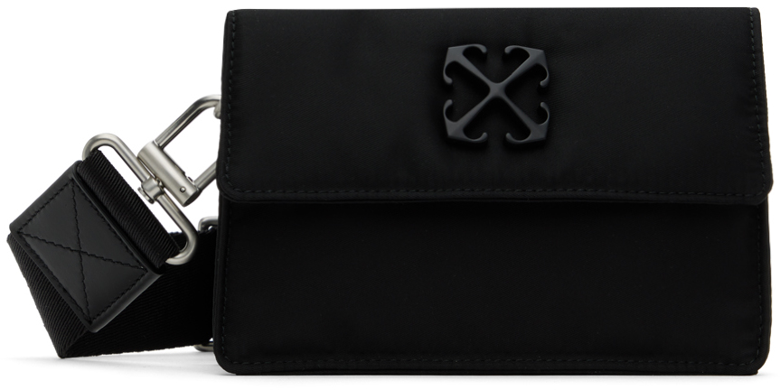 Off-White Black Nylon Mini Soft Jitney Bag - Shoulder Bags