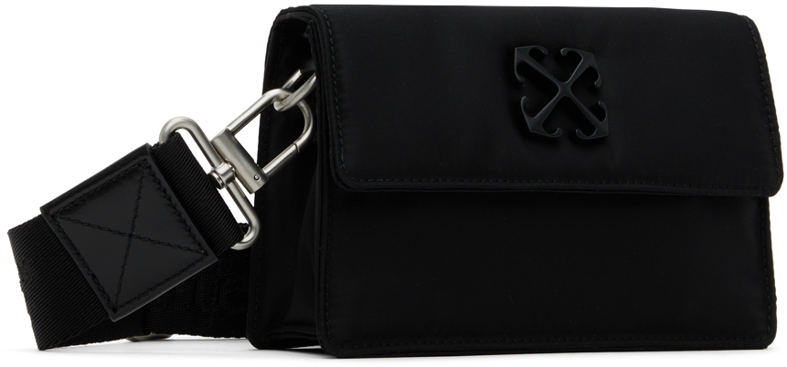OFF-WHITE Nylon Logo Small Wallet Black