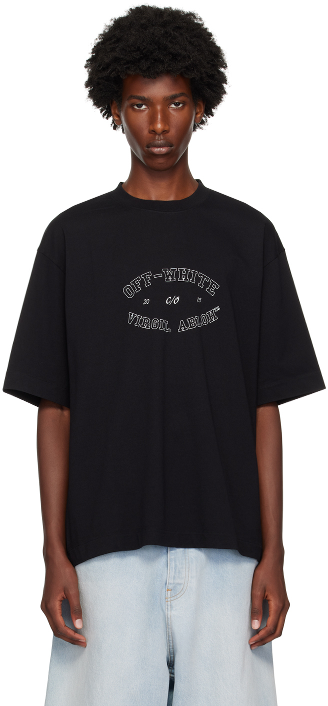 ★国内未入荷★【Off-White】COLLEGE SKATE T-SHIRT Off-White Men's College Skate T-Shirt in White Off-White
