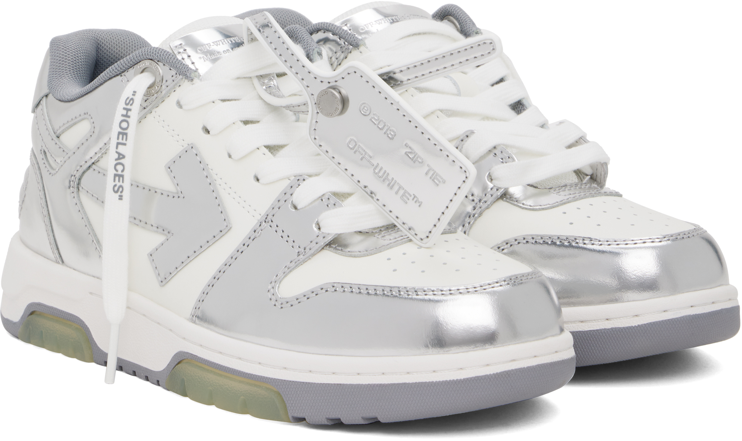 off-white Out Of Office Mirror レザー スニーカー 人気 off-white Out Of Office Mirror レザー スニーカー 人気 (Off