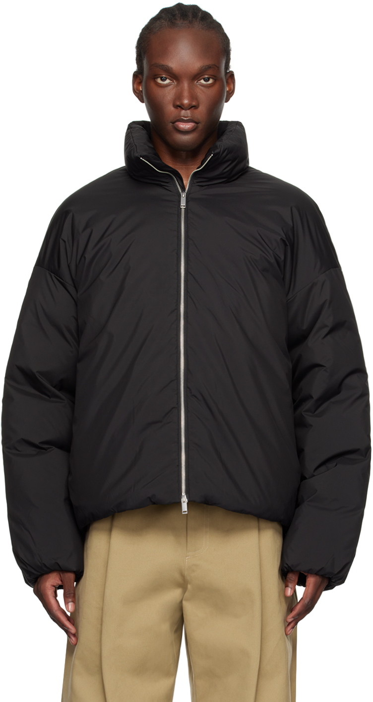 Studio Nicholson Black Loft Down Jacket - Coats - BeyondStyle