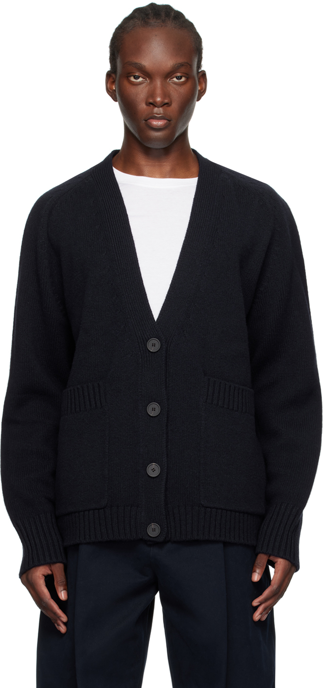 STUDIO NICHOLSON SEN 5GG CARDIGAN 黒 M Navy Sen Cardigan – On Sale Now with Up to 65% Off | Discover