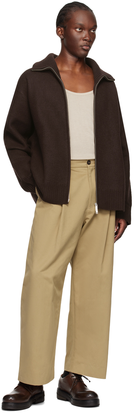 【関税込み】Studio Nicholson ブラウン Iwaki セーター Studio Nicholson Brown Iwaki Sweater - Sweaters - BeyondStyle