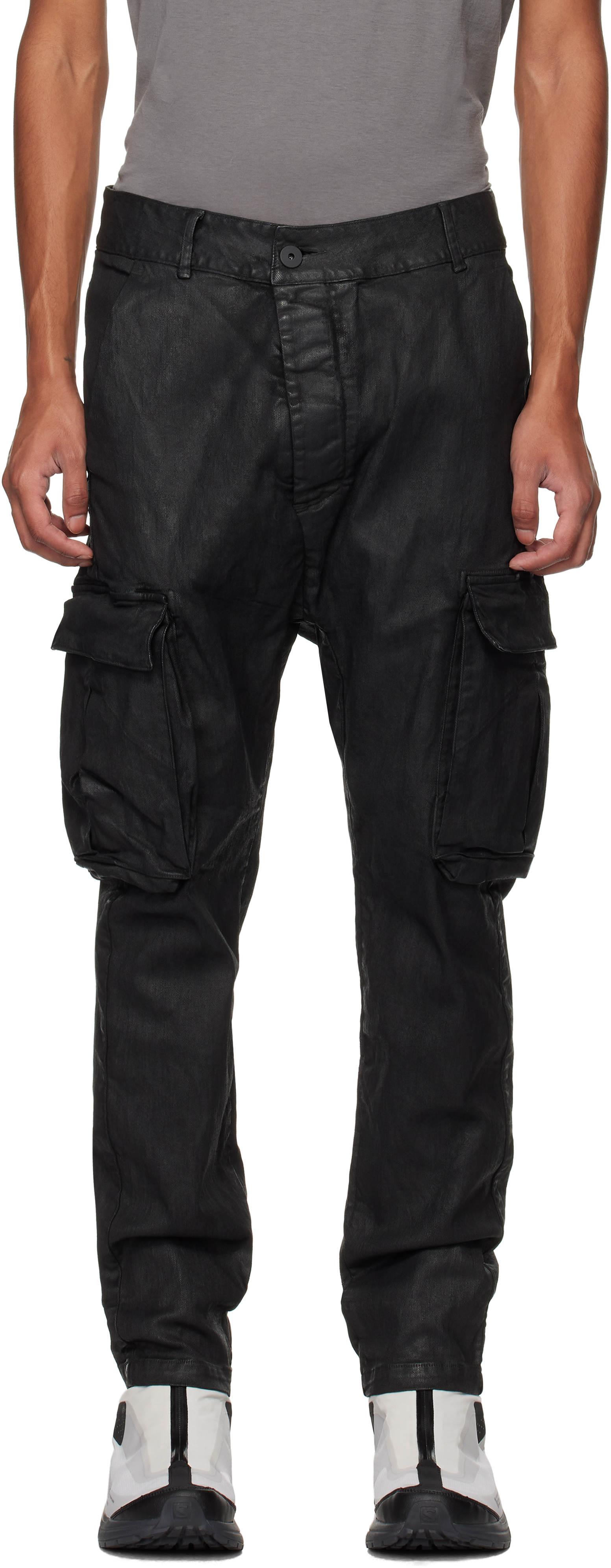 専用11 by boris bidjan saberi baggy pants 11 BY BORIS BIDJAN SABERI LOW CROTCH BAGGY PANTS / FADED
