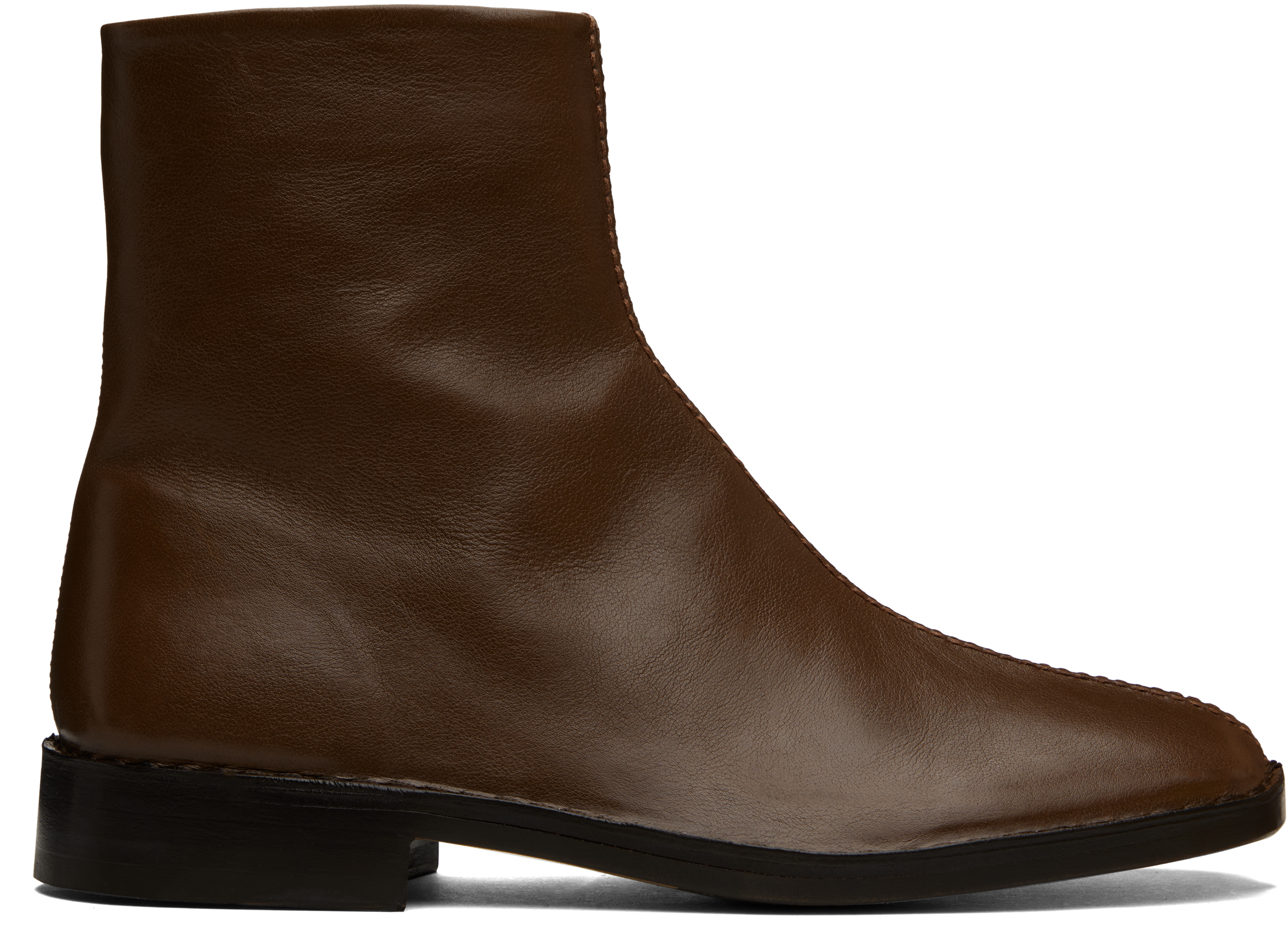 LEMAIRE パイピングジップブーツ　boots 41 Brown Piped Zipped Boots – On Sale Now with Up to 53% Off