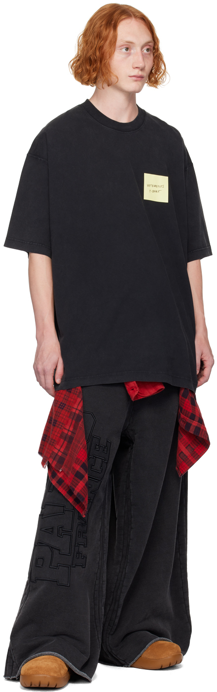 Vetements Black 'Paris' XXXL Sweatpants - Joggers - Compare