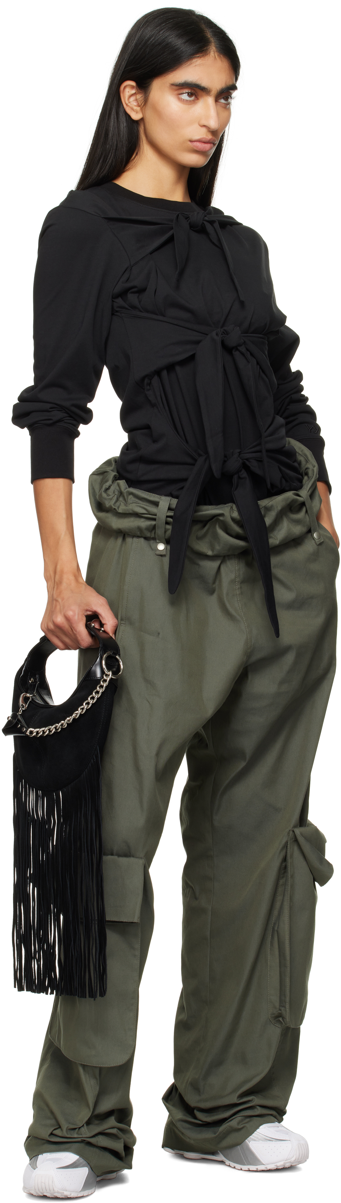 ★OPEN YY_TheOpen Product★ FRINGE MOTO HOBO MINI (BLACK) OPEN YY